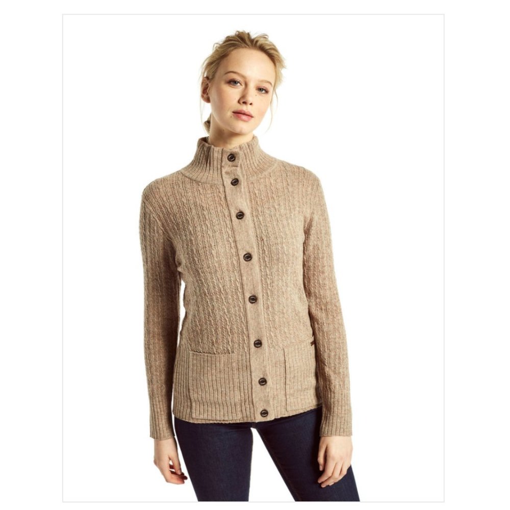 Dubarry Crofton Cardigan in Stone Color - NWT!